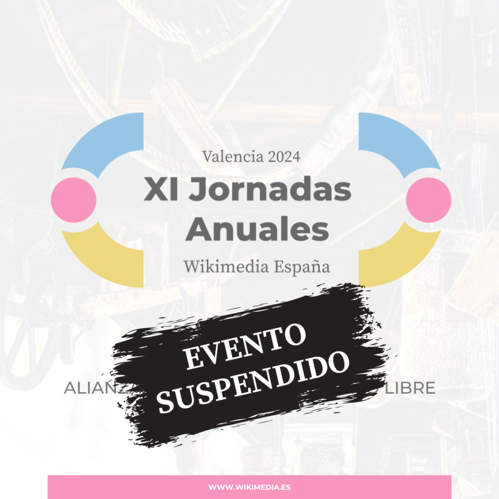 Wikimedia España suspende sus Jornadas Anuales