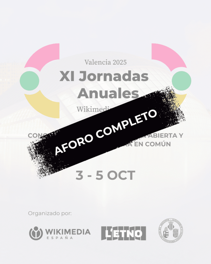 Cerramos inscripciones para las XI Jornadas Anuales de Wikimedia España